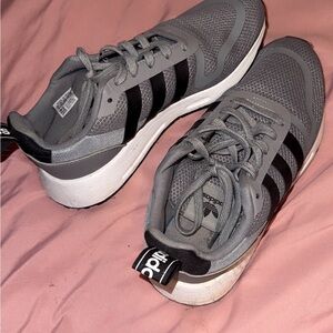 Adidas Gray Athletic Shoes with Superior Comfort and Performance